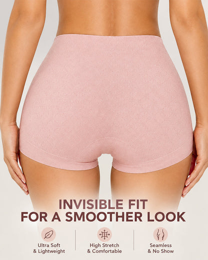 5-Pack Seamless High Waist Pure Cotton Jacquard Panties