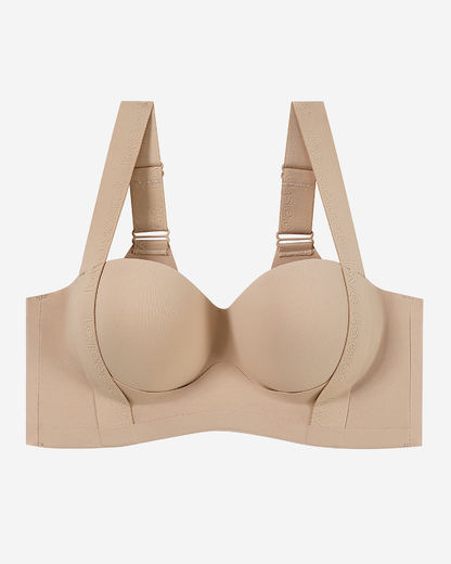 Wireless Seamless Push-Up Bra with Side Support