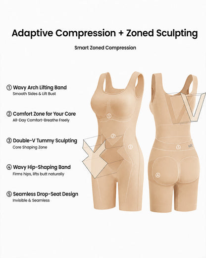 Elastic Seamless Tummy Control Easy-to-Wear Body Shaper