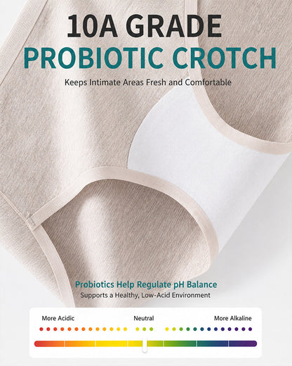 4-Pack Pure Cotton eamless Antibacterial Crotch Breathable Briefs