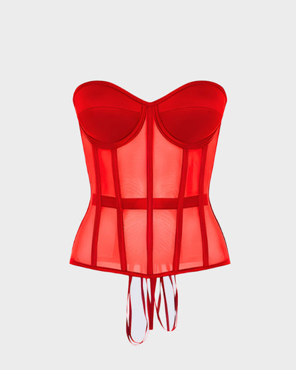 Floralshe®Sleek Mesh Supportive Push-Up Corset