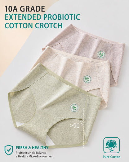 4-Pack Pure Cotton eamless Antibacterial Crotch Breathable Briefs