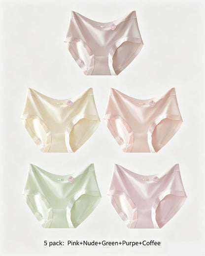 Multi-pack Seamless Breathable Ice Silk Panties