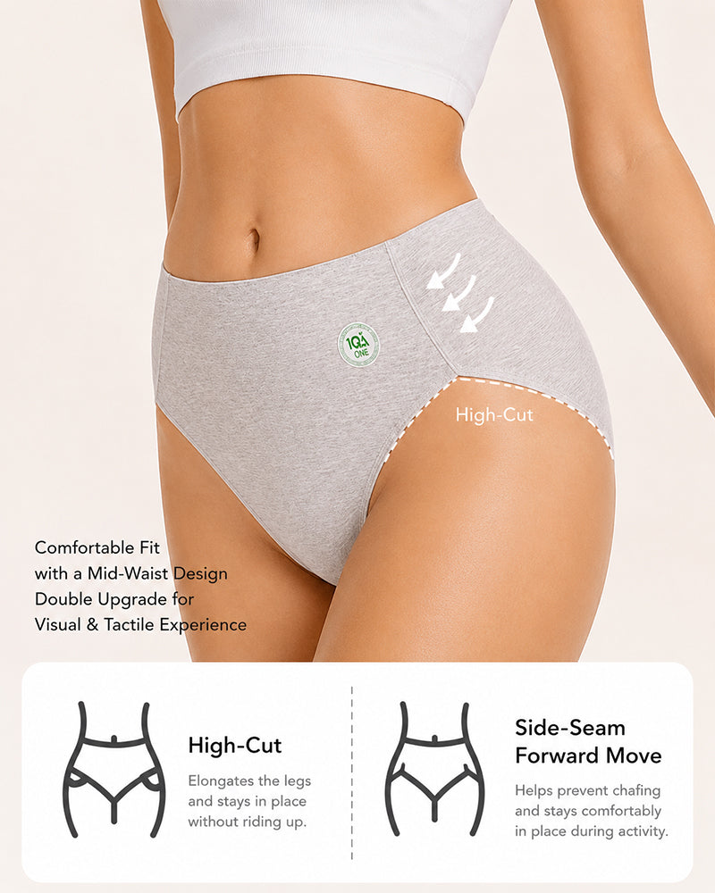 4-Pack Pure Cotton eamless Antibacterial Crotch Breathable Briefs