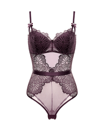 Sexy Lace Sheer Shaping Bodysuit