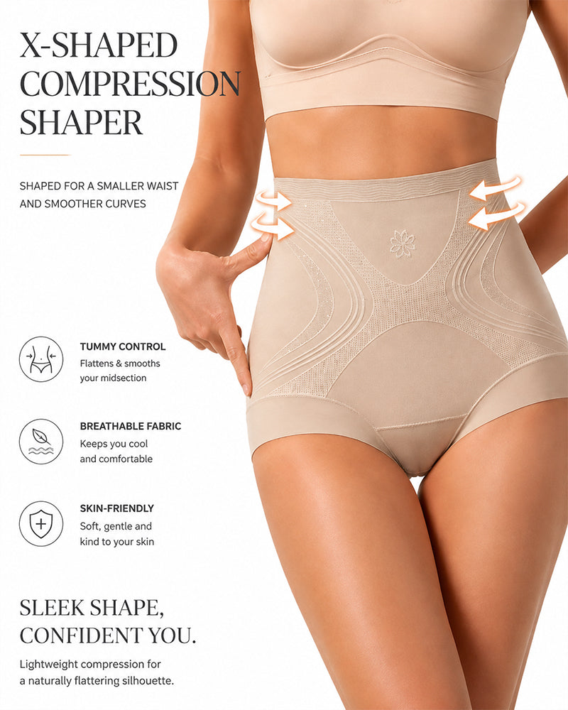 3-Pack Seamless Ice Silk High Waist Tummy Control Shaping Panties