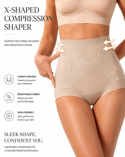 3-Pack Seamless Ice Silk High Waist Tummy Control Shaping Panties