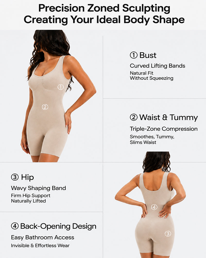 Elastic Seamless Tummy Control Easy-to-Wear Body Shaper