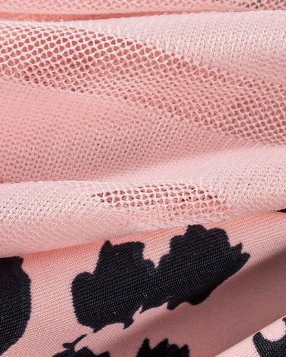 Sexy Animal Print Ice Silk Seamless See-through Mesh Panties