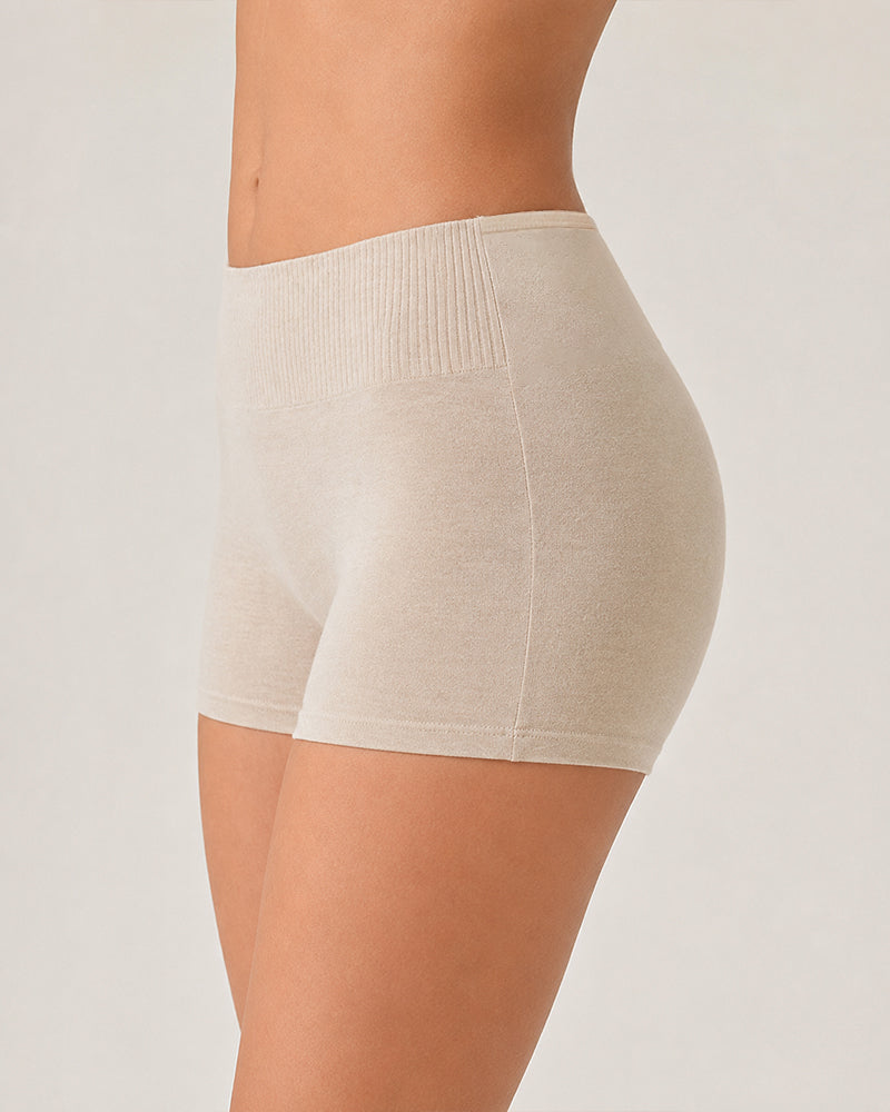 3-Pack Pure Cotton High Waist Tummy Control Seamless Breathable Boyshorts