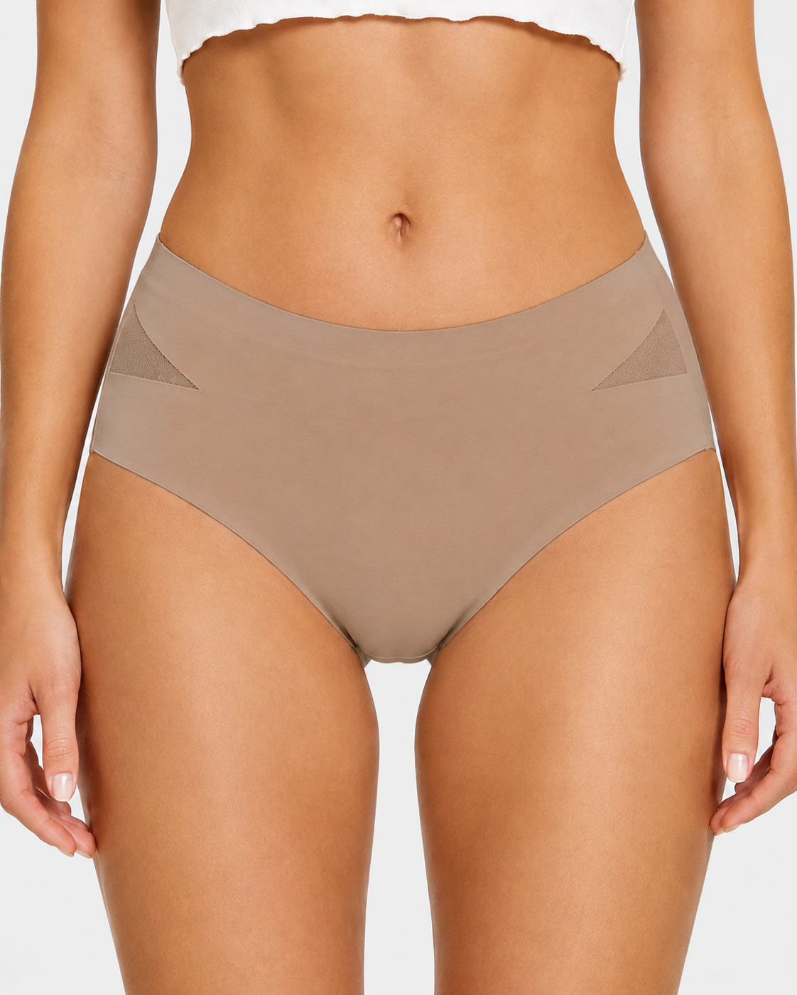 5-Pack Seamless Mesh Cutout Elastic Panty