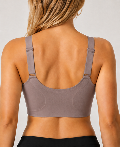 Front Closure Seamless Lace Breathable Wire Free Bra