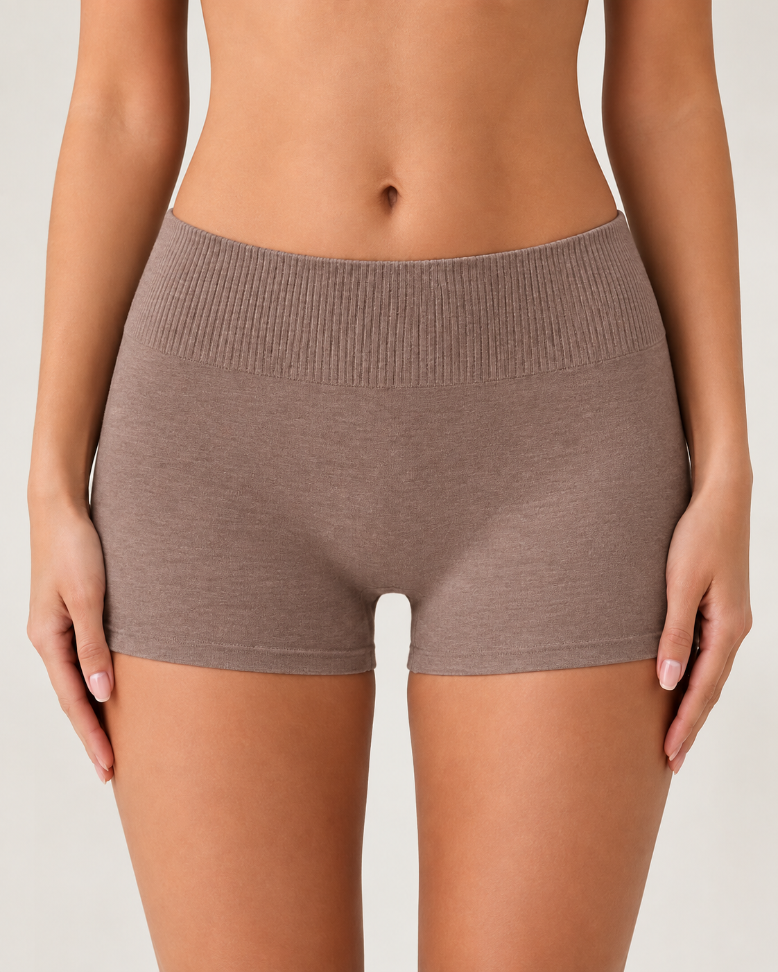 3-Pack Pure Cotton High Waist Tummy Control Seamless Breathable Boyshorts