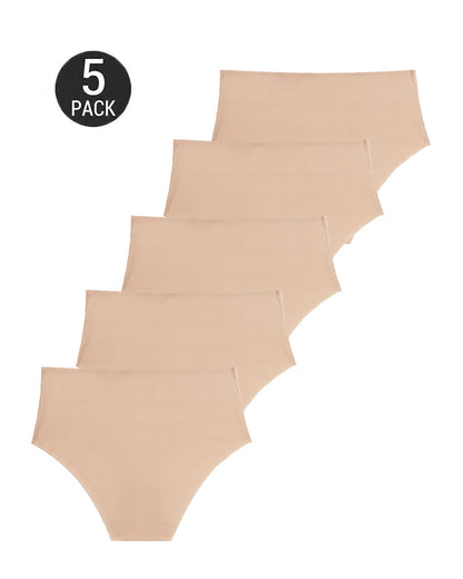 5-Pack Seamless Ice Silk See-Through Mesh Briefs