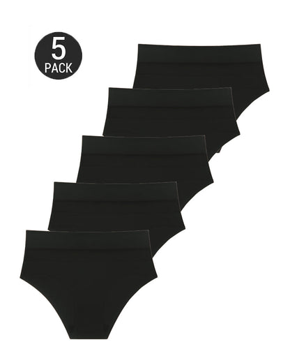 5-Pack Seamless Ice Silk See-Through Mesh Briefs