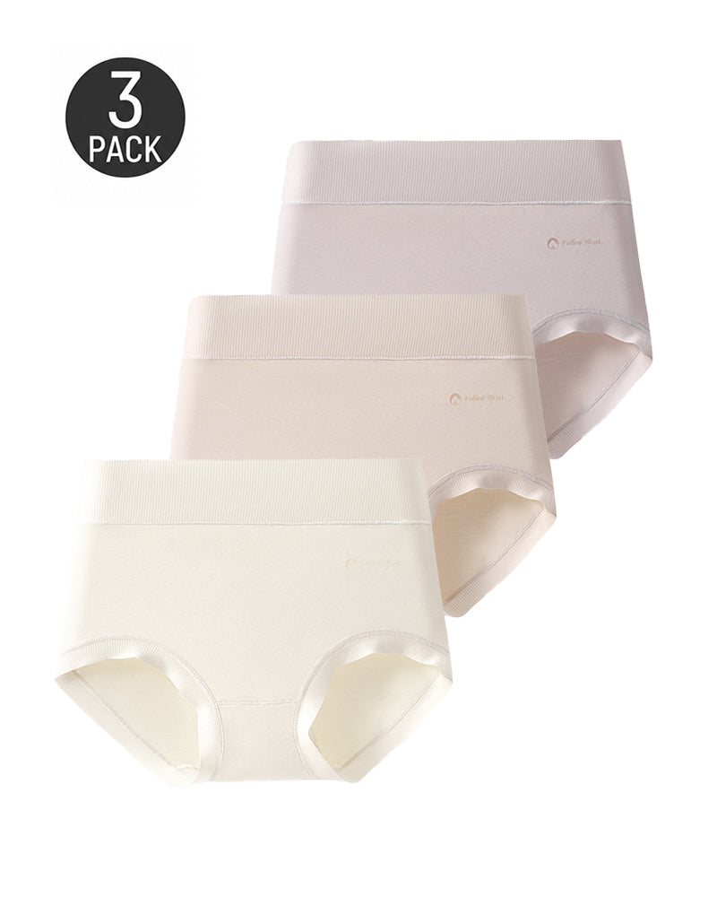 Multi-Pack Modal Cotton High Waist Seamless Breathable Briefs