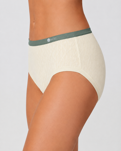 5-Pack Pure Cotton Seamless Breathable Colorblock Jacquard Briefs