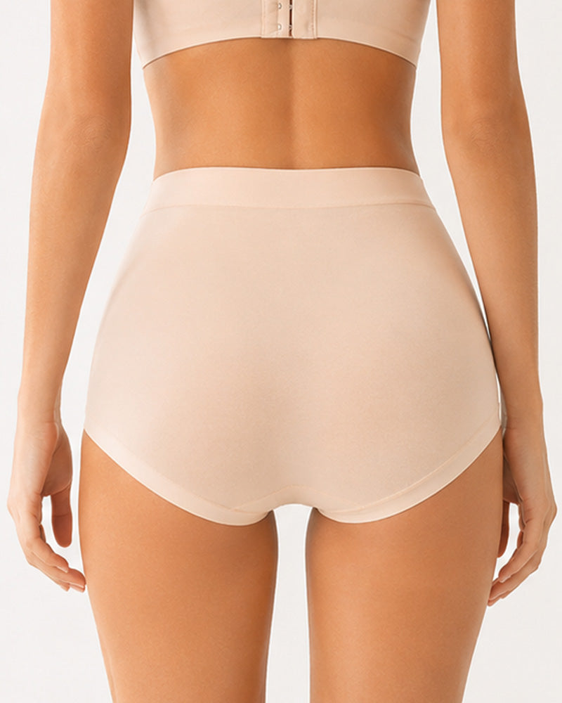 5-Pack High Waist Seamless Lyocell Cotton Briefs