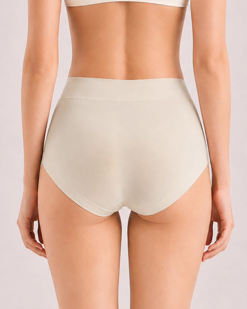 5-Pack High Waist Pure Cotton Seamless Breathable Briefs