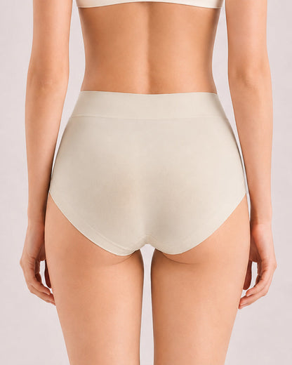 5-Pack High Waist Pure Cotton Seamless Breathable Briefs
