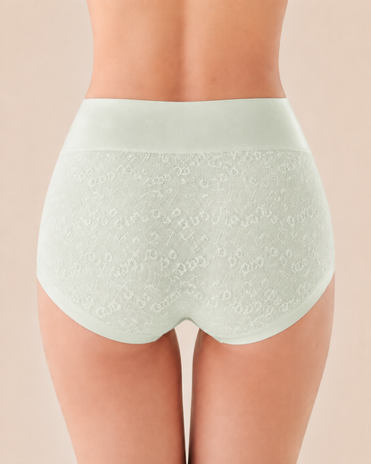 5-Pack Pure Cotton High Waist Tummy Control Jacquard Briefs