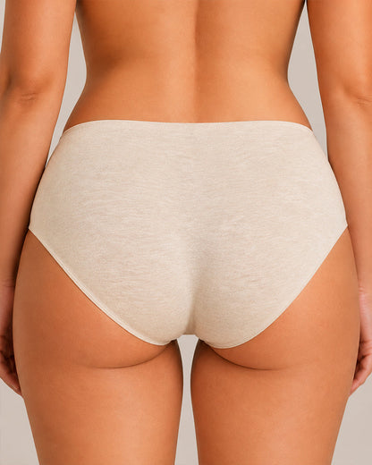 Multi-Pack Seamless Pure Cotton Low Waist V-Shaped Maternity Antibacterial Briefs