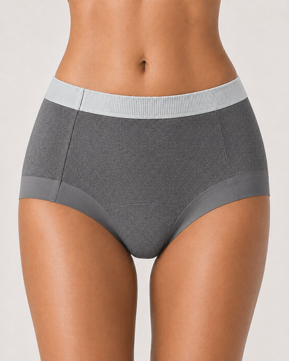 Multi-Pack Mid Waist Pure Cotton Antibacterial Breathable Briefs