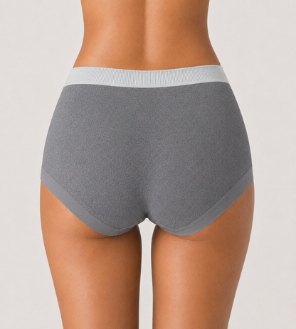 Multi-Pack Mid Waist Pure Cotton Antibacterial Breathable Briefs