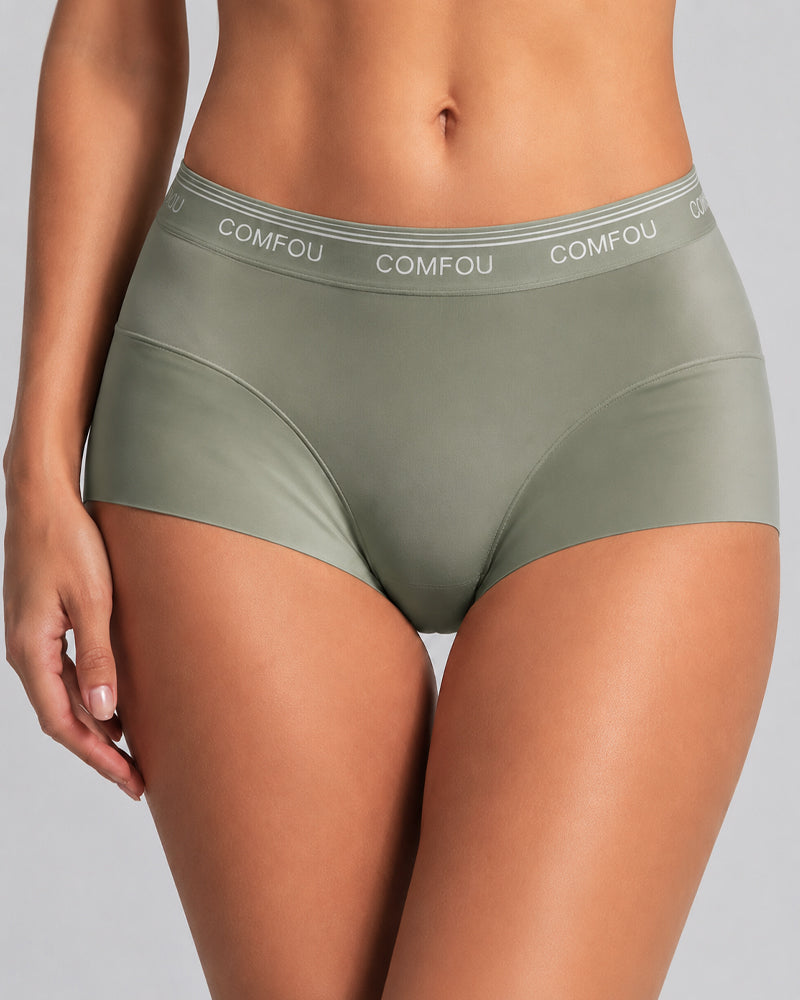 Five-Pack Mid Waist Pure Cotton High Elasticity Breathable Briefs