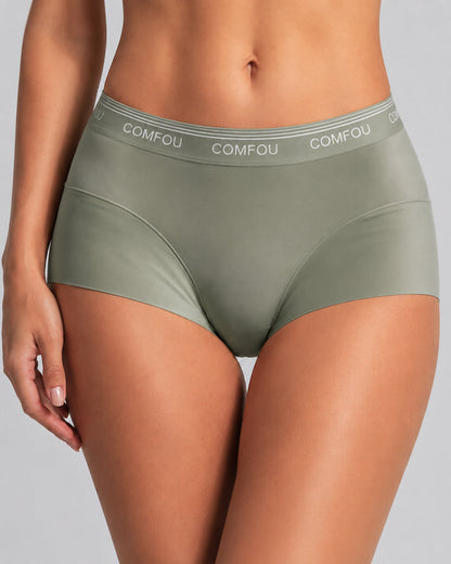 Five-Pack Mid Waist Pure Cotton High Elasticity Breathable Briefs