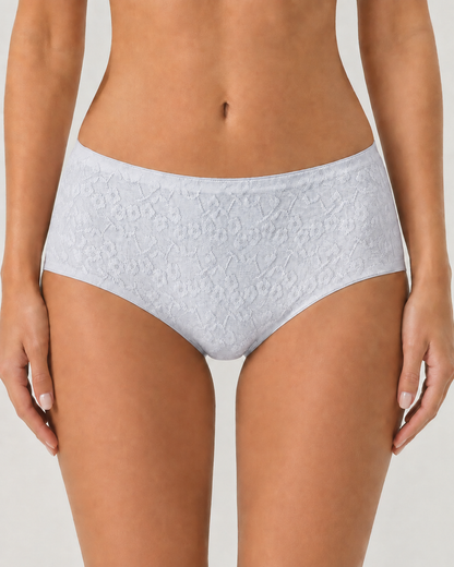 4-Pack Pure Cotton Seamless Jacquard Stretch Panties