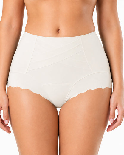3-Pack High Waist Crossover Tummy Control Seamless Shaping Panties
