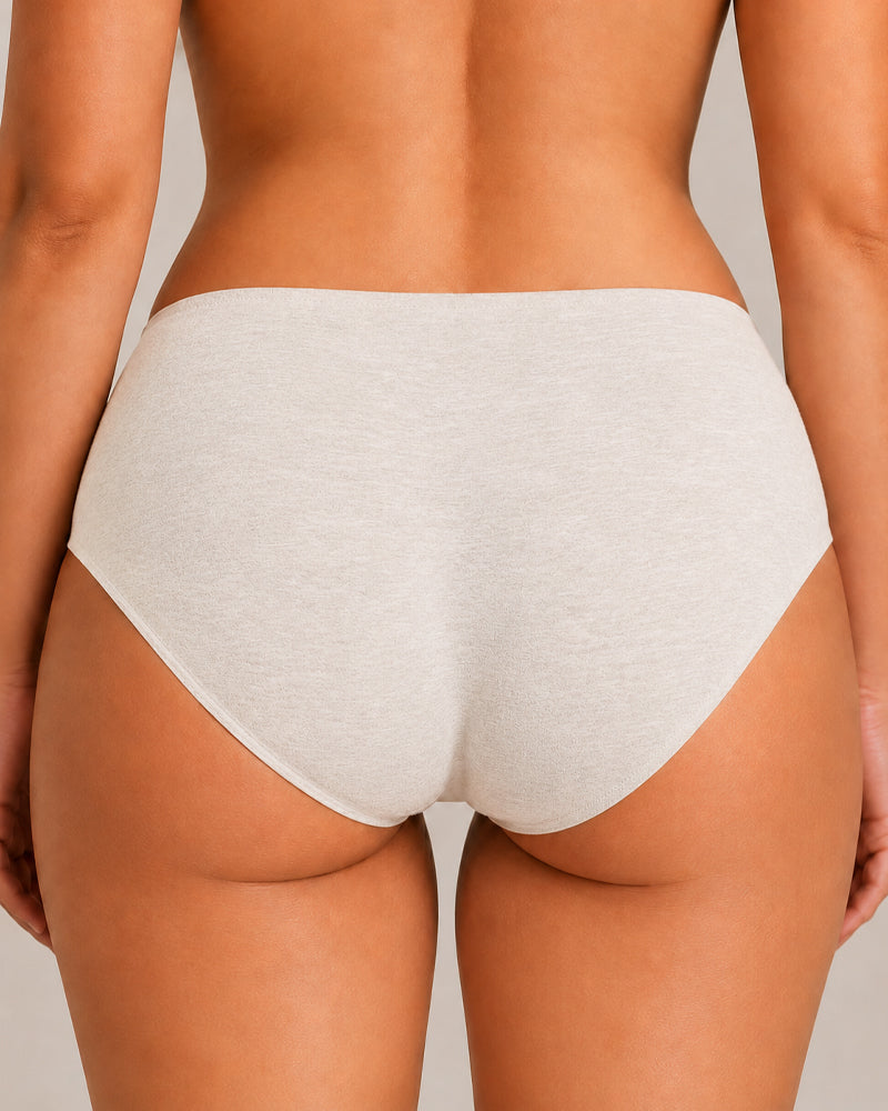 Multi-Pack Seamless Pure Cotton Low Waist V-Shaped Maternity Antibacterial Briefs