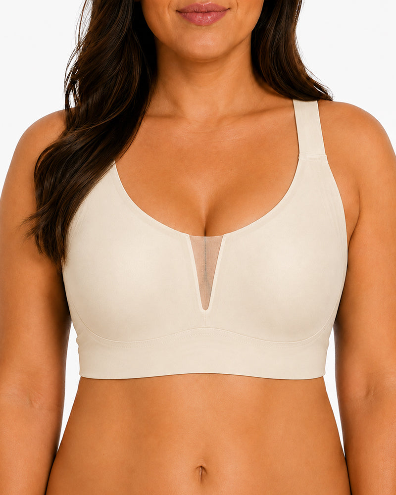 Plus-Size Seamless Comfortable Full-Cup Support Bra
