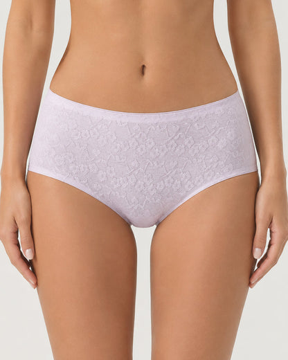 4-Pack Pure Cotton Seamless Jacquard Stretch Panties