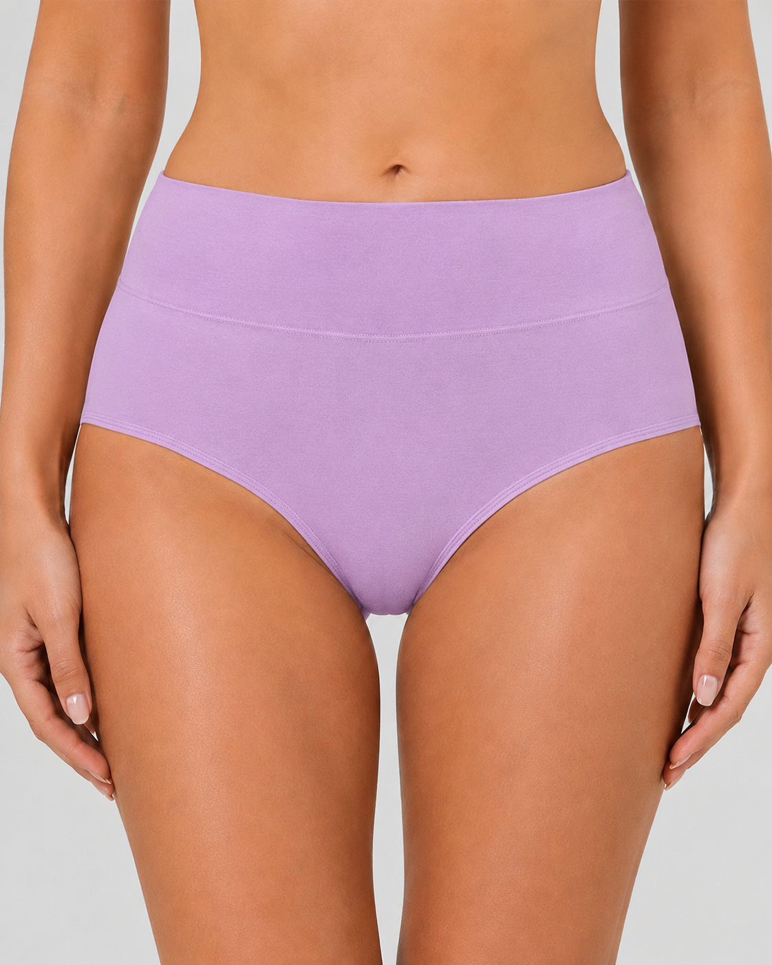5-Pack High Waist Pure Cotton Breathable Comfortable Panties