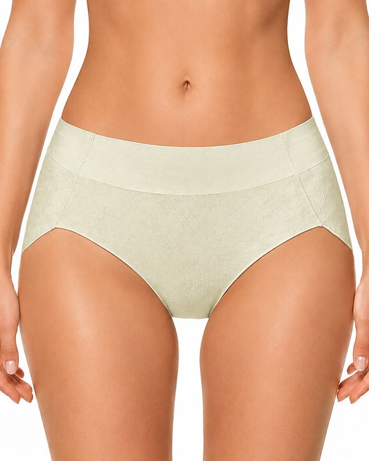 5-Pack Pure Cotton Jacquard High-Slit Stretch Briefs