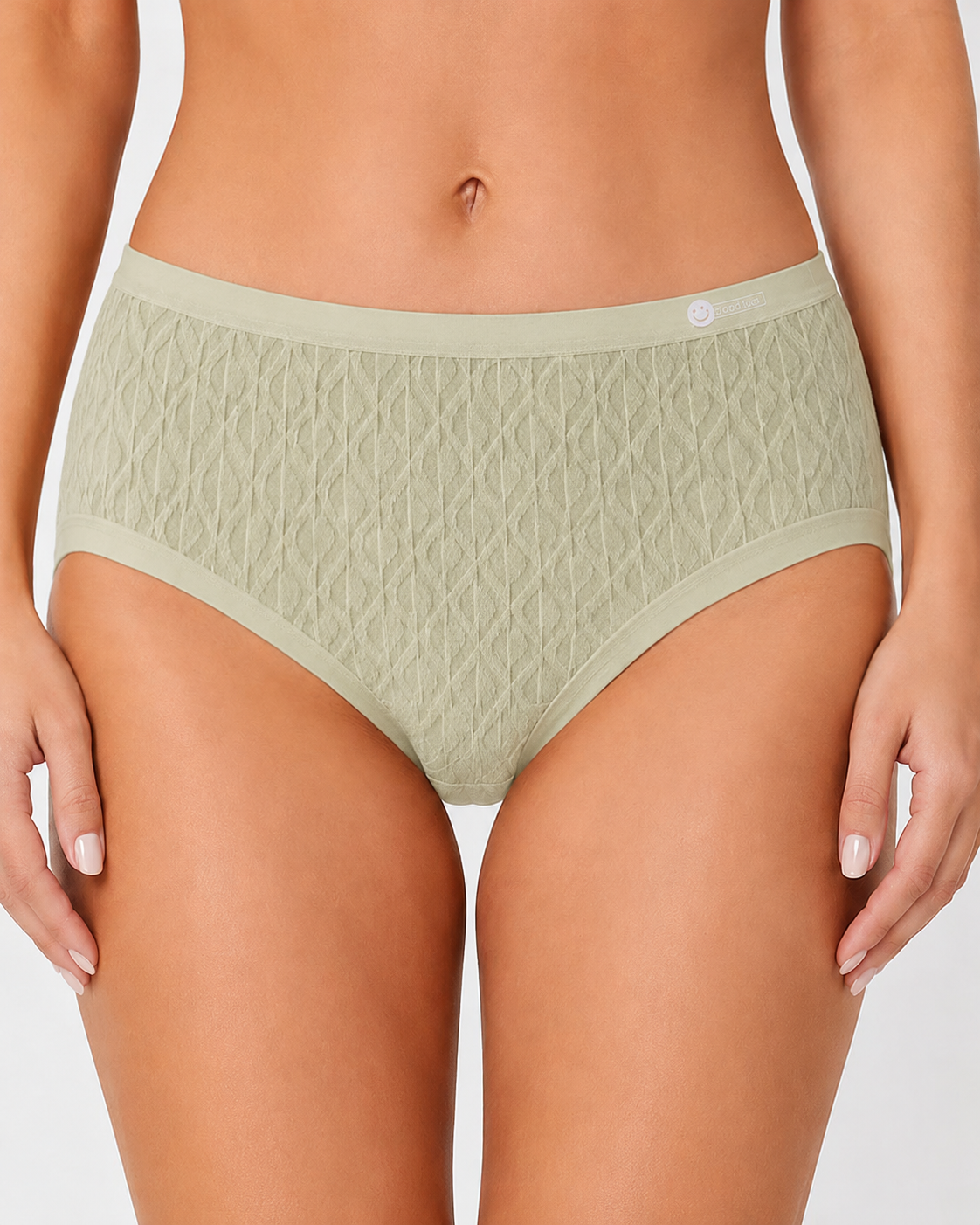 5-Pack Pure Cotton Seamless Breathable Colorblock Jacquard Briefs
