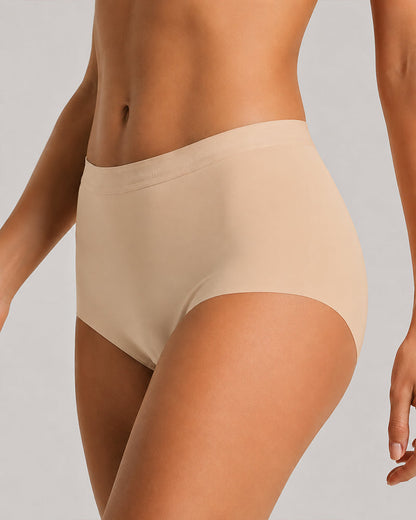 4-Pack High Waist Letter Print Seamless Breathable Panties