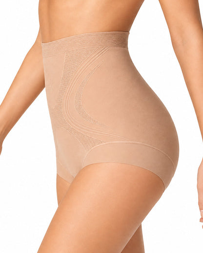 3-Pack Seamless Ice Silk High Waist Tummy Control Shaping Panties