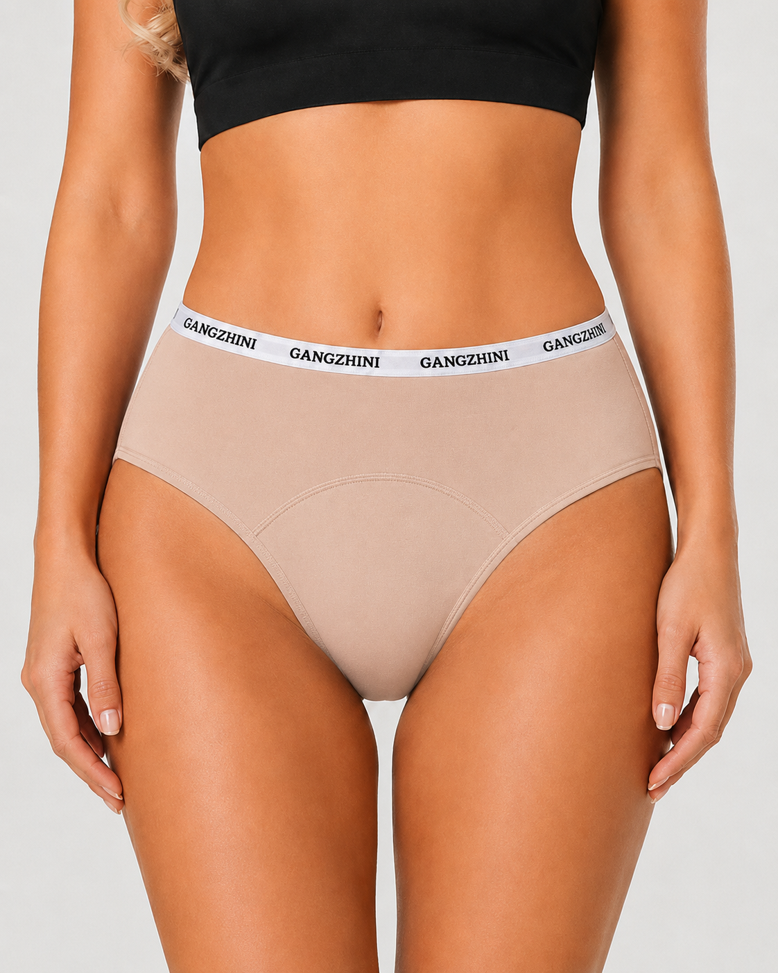 5-Pack Pure Cotton Letter Print Seamless Menstrual Panties