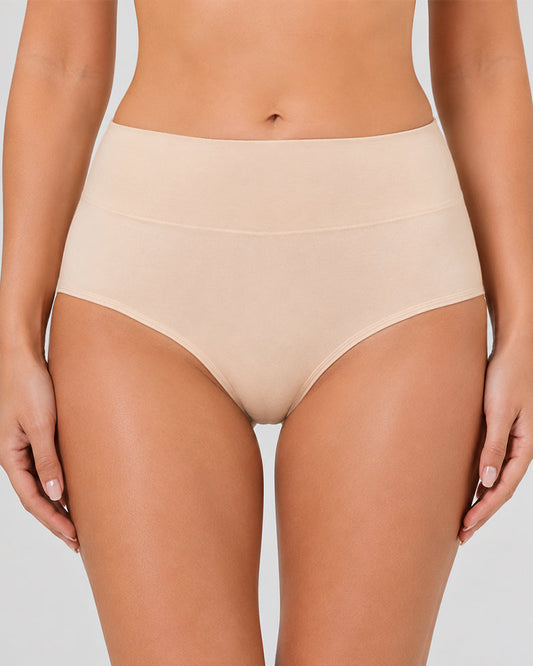 5-Pack High Waist Pure Cotton Breathable Comfortable Panties
