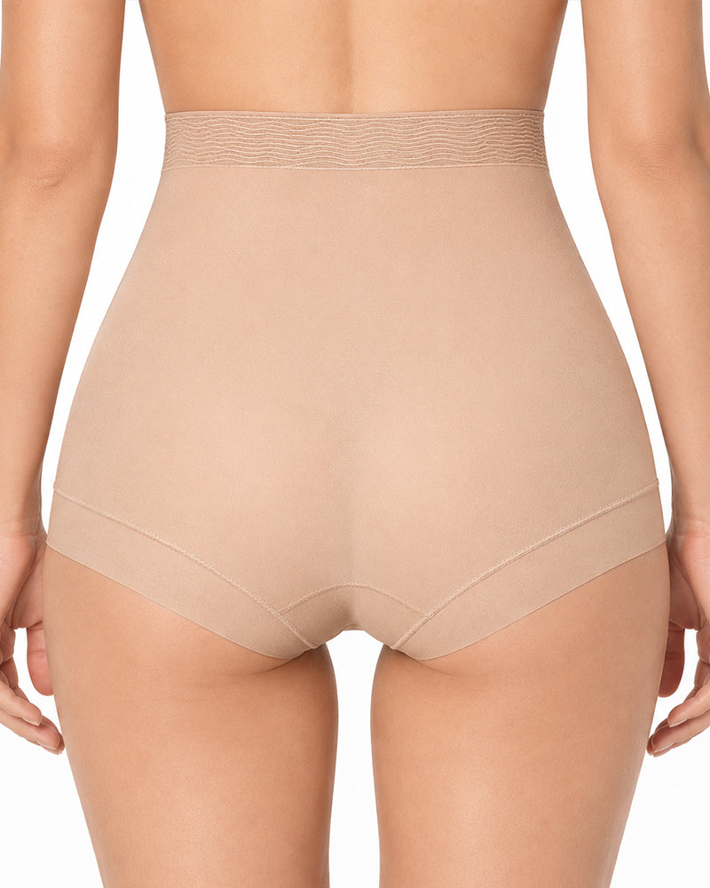 3-Pack Seamless Ice Silk High Waist Tummy Control Shaping Panties