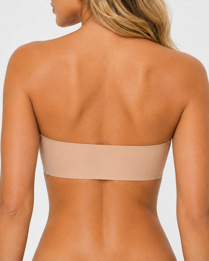 Double Front Closure Strapless Seamless Wire-free Push-up Bra