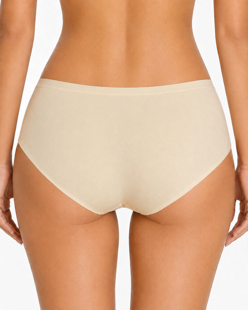 5-Pack Pure Cotton Breathable Lace Trim Panties