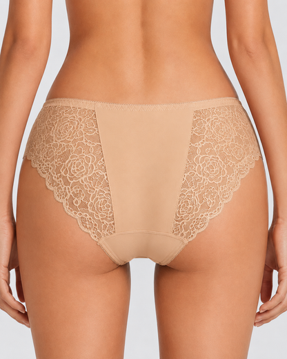 5-Pack Sexy Seamless Lace Openwork Cotton Crotch Panties