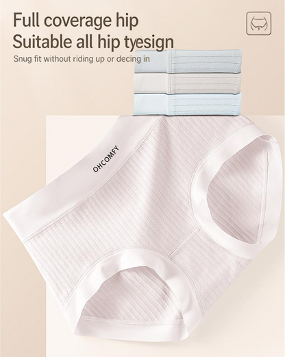 Five-pack Cotton Antibacterial Seamless Breathable Briefs