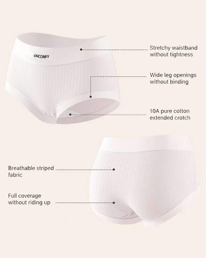 Five-pack Cotton Antibacterial Seamless Breathable Briefs
