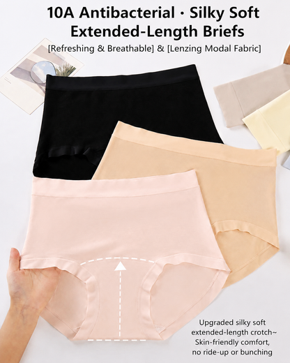 5-Pack High Waist Seamless Lyocell Cotton Briefs