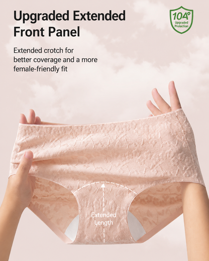4-Pack Pure Cotton Seamless Jacquard Stretch Panties